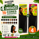 Kit 10 Jumbos 400g Cabelo Sintético Para Tranças Box Braids Fibra Leve Várias Cores