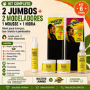 Kit 2 Jumbo Para Tranças + 2 Pomadas 150g + Mousse Modelador + Hidra