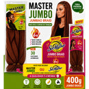 Kit 2 Jumbo 400g Cabelo Sintético Para Tranças Box Braids Fibra