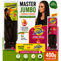 Kit 2 Jumbo 400g Cabelo Sintético Para Tranças Box Braids Fibra