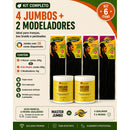 Kit 4 Jumbo 400g Para Trança + 2/4 Pomada Modeladora 1kg Cabelo