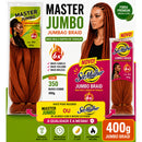 Kit 2 Jumbo 400g Cabelo Sintético Para Tranças Box Braids Fibra