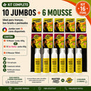 Kit 4-10 Jumbo Para Tranças Box Braid + 1-6 Mousse Finalizador 150ml