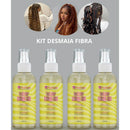kit 4 Desmaia fibra / hidra thermal fibras hidratadas e desembaraçadas em segundos