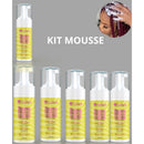 kit com 6 mousses texturizador / espuma Para Cabelos e Texturizador Fibras Fio De Fada 150ml