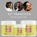 Kit com 3 modeladores 500g - Para tranças e penteados