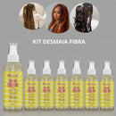 kit com 7 Desmaia Fibra - Fio de Fada - Hidratação Profunda para Cabelos e Fibras Sintéticas 200ml