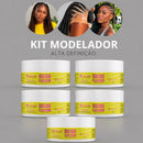 kit com 5 Pastas Modeladora para Tranças e Penteado fio de fada 150g Para Acabamentos e Penteados