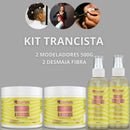 Kit com 2 modeladores 500g + 2 desmaia fibra