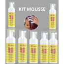 kit com 7 mousses texturizador / espuma Para Cabelos e Texturizador Fibras Fio De Fada 150ml